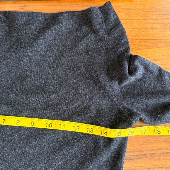 James Perse Charcoal Gray Cotton Knit Wide Neck Sheath Dress Small - Picture 10 of 12